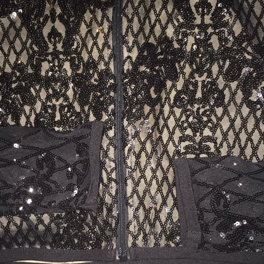 Black Sequin Jacket - image 3